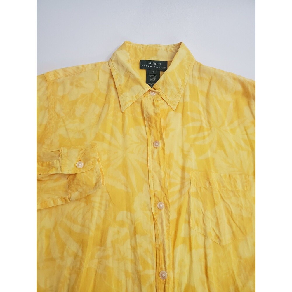 Lauren Ralph Lauren Women's‎ Long Sleeve Lightweight Button Floral Shirt, M